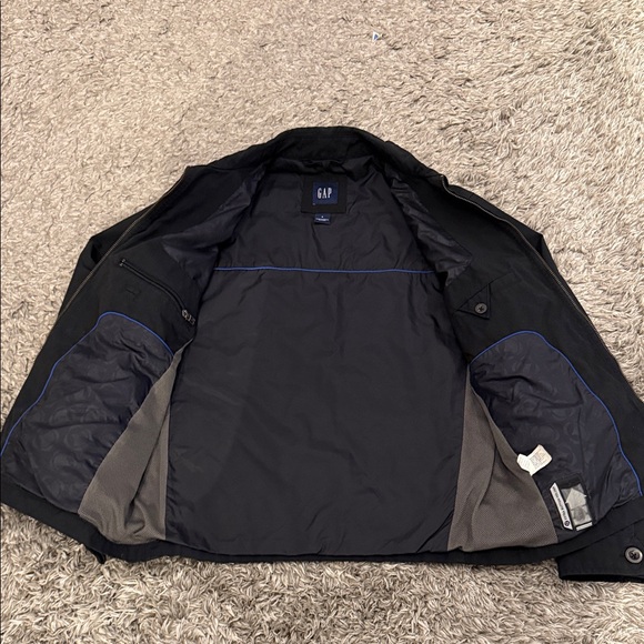 GAP Heavy Duty Men's Classic Black Wind/Water Proof Jacket - Picture 5 of 8